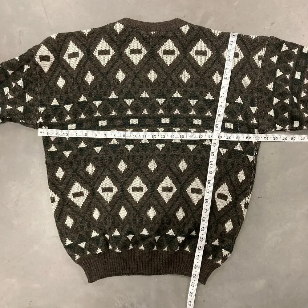 vintage patterned sweater